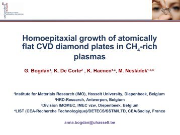 Homoepitaxial growth of atomically flat CVD diamond ... - NoRHDia