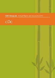 CDC Group plc Annual Report and Accounts 2010