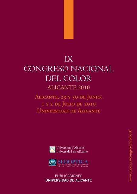 IX CONGRESO NACIONAL DEL COLOR - Publicaciones de la ...