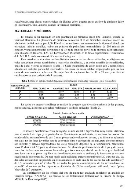 IX CONGRESO NACIONAL DEL COLOR - Publicaciones de la ...