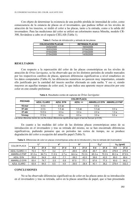 IX CONGRESO NACIONAL DEL COLOR - Publicaciones de la ...