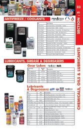 SECTION : 5 CHEMICALS, OILS & LUBRICANTS - FleetPride