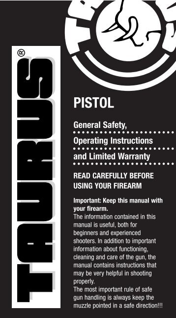 Taurus Pistol Manual