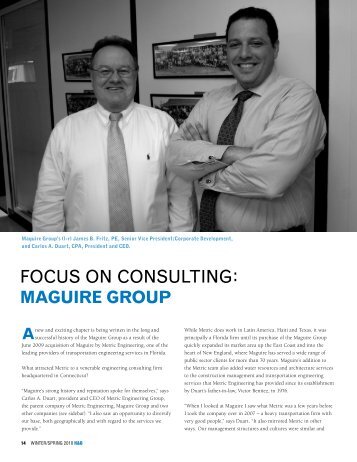 FOCUS ON CONSULTING: - Maguire Group Inc.