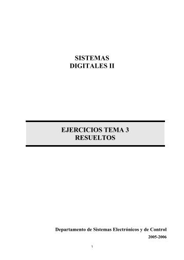 sistemas digitales ii ejercicios tema 3 resueltos - OCW UPM