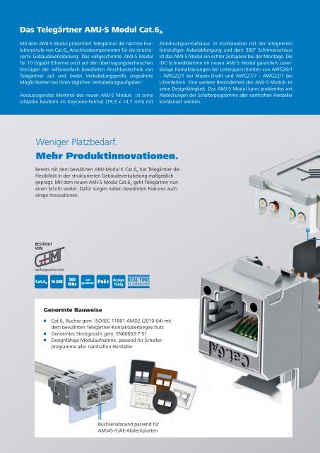 2167 AMJ-S Modul Flyer U1-4 04.indd - SKG Netzwerktechnik GmbH