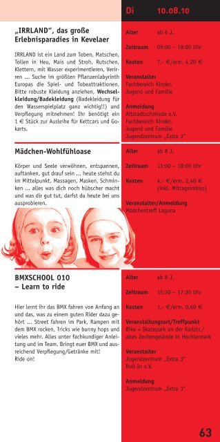 "Ferientreff 2010 online" Recklinghausen (pdf) - Die Schmetterlinge