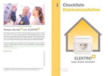 Checkliste Elektroinstallation - Merten