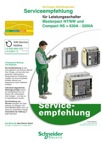 Serviceempfehlung für Leistungsschalter ... - Schneider Electric