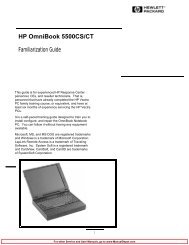HP OmniBook 5500CS/CT PC Familiarization Guide ... - Elhvb.com