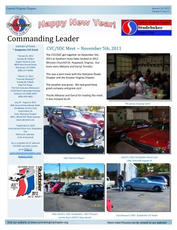 Commanding Leader - Central Virginia Chapter of the Studebaker ...