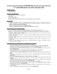 CV and Publication List of Dr. Myriam Gitti - Osservatorio ...