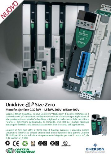 Unidrive C Size Zero - Control Techniques