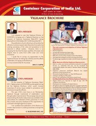 vigilance brochure.CDR - Container Corporation of India Ltd.