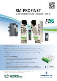 SM-PROFINET - Control Techniques