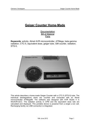 Geiger Counter Home-Made