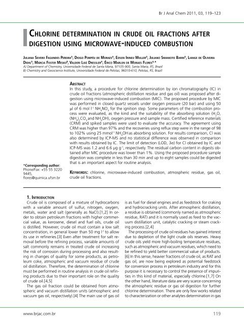 Brazilian Journal of Analytical Chemistry - BRJAC - Brazilian Journal ...