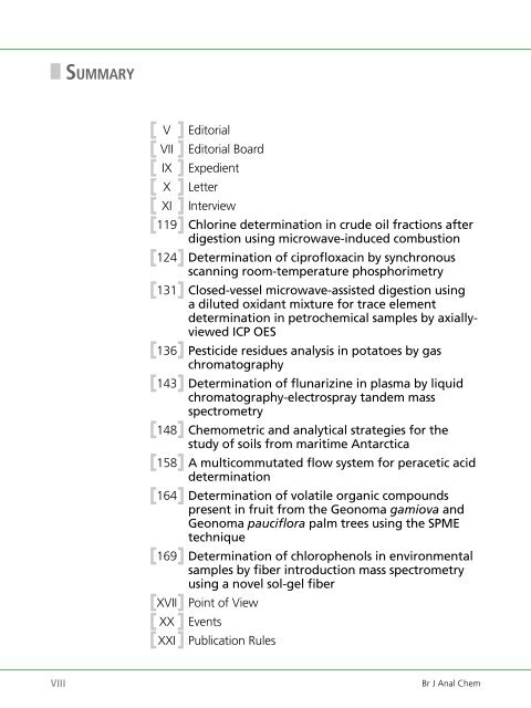 Brazilian Journal of Analytical Chemistry - BRJAC - Brazilian Journal ...