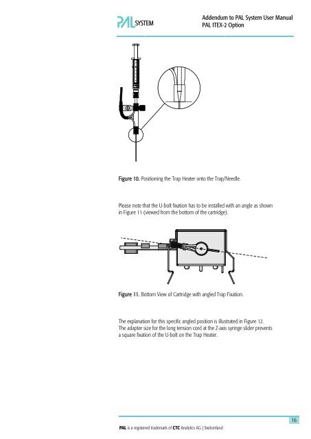 Addendum to PAL User Manual Installation and ... - PAL System