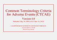 Common Terminology Criteria for Adverse Events (CTCAE) - eortc