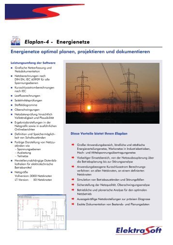 Elaplan-4 - Energienetze - ElektraSoft