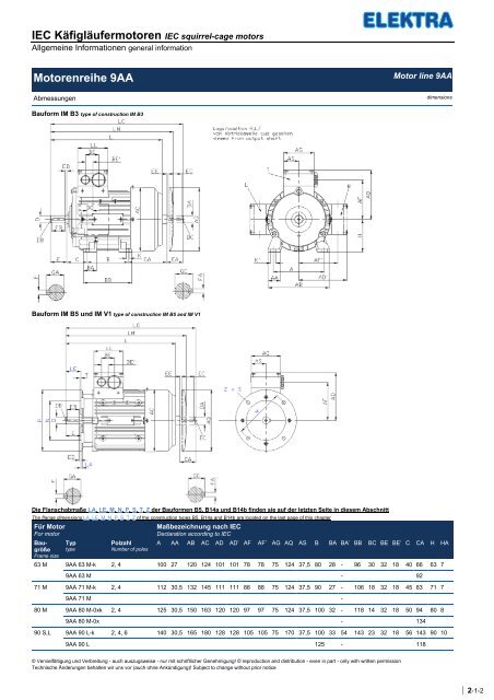 IE2-Motoren - Elektra Handelsgesellschaft mbH