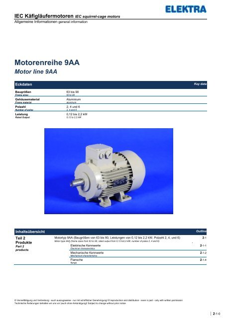 IE2-Motoren - Elektra Handelsgesellschaft mbH