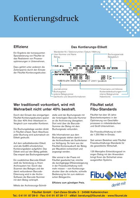 Kontierungsdruck - EFK