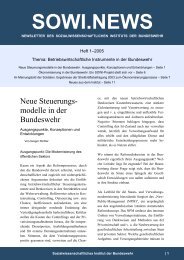 SOWI.NEWS - Sozialwissenschaftliches Institut der Bundeswehr