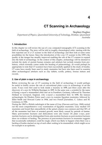 4 CT Scanning in Archaeology - InTech