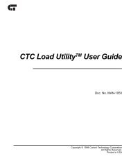 CTC Load Utility User Guide - Control Technology Corporation