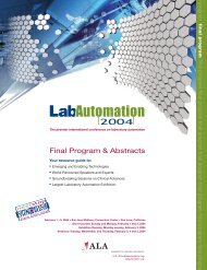 omation mbers - Society for Laboratory Automation and Screening