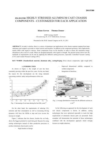 SAE Technical Paper Template - KSM Castings