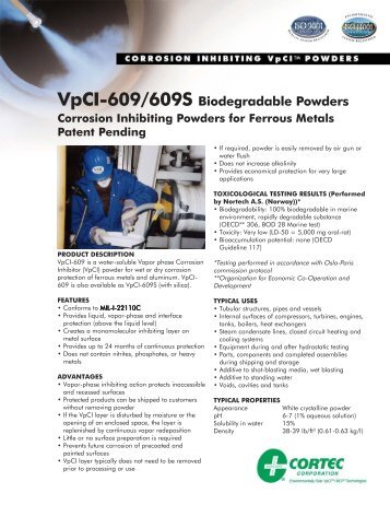 VpCI-609/609S Biodegradable Powders