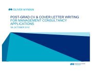 Postgrad CV & Cover Letter Writing for Management Consultancy ...