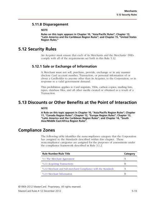 MasterCard Rules (PDF)