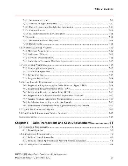 MasterCard Rules (PDF)