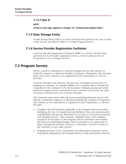 MasterCard Rules (PDF)