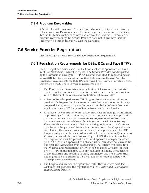 MasterCard Rules (PDF)