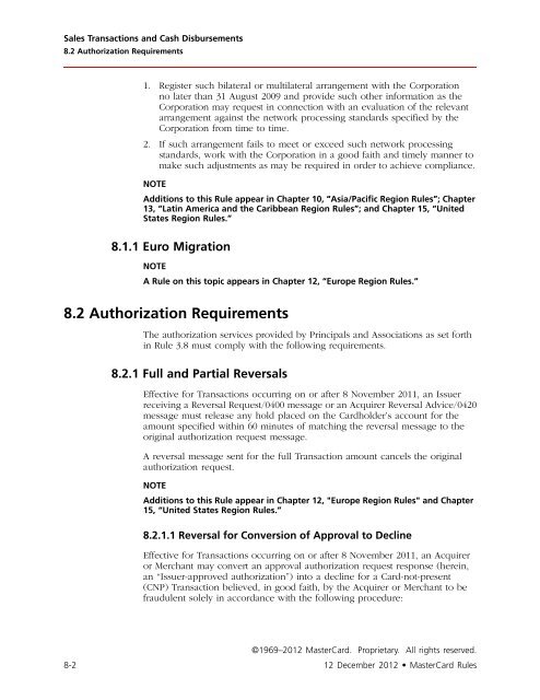 MasterCard Rules (PDF)