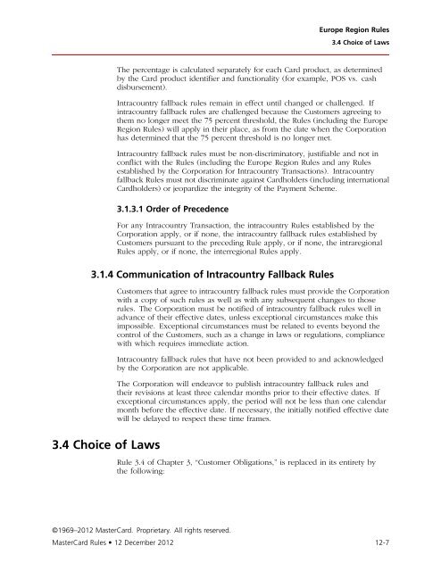 MasterCard Rules (PDF)