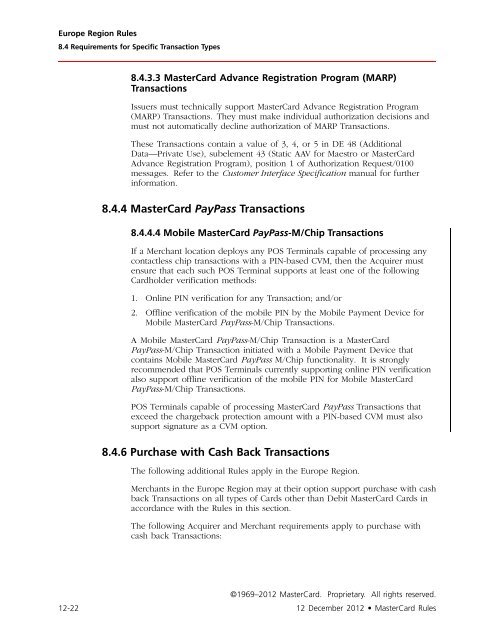 MasterCard Rules (PDF)