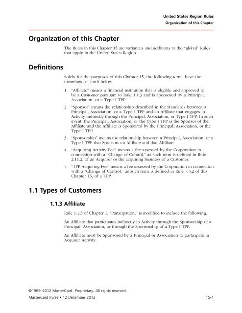 MasterCard Rules (PDF)