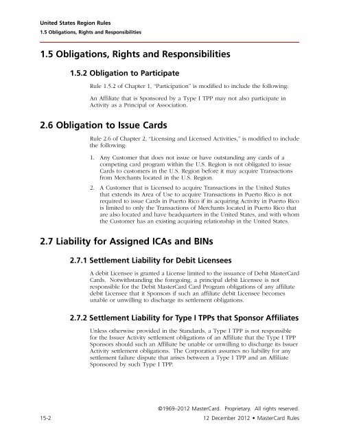 MasterCard Rules (PDF)