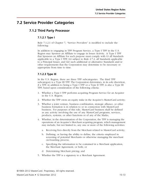 MasterCard Rules (PDF)