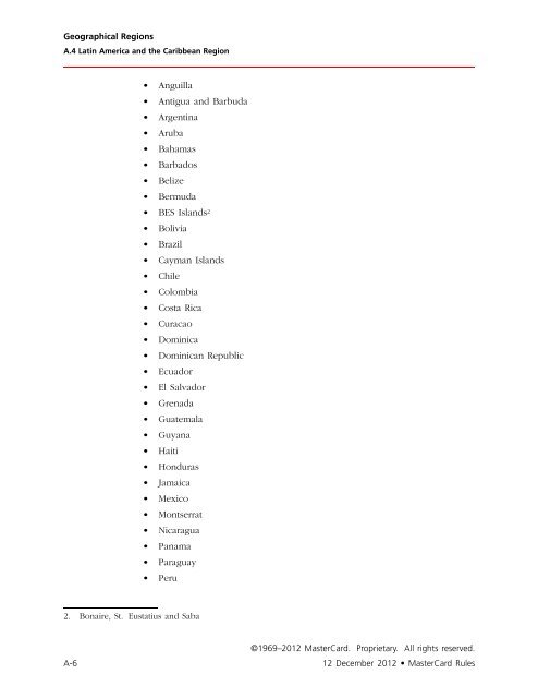 MasterCard Rules (PDF)