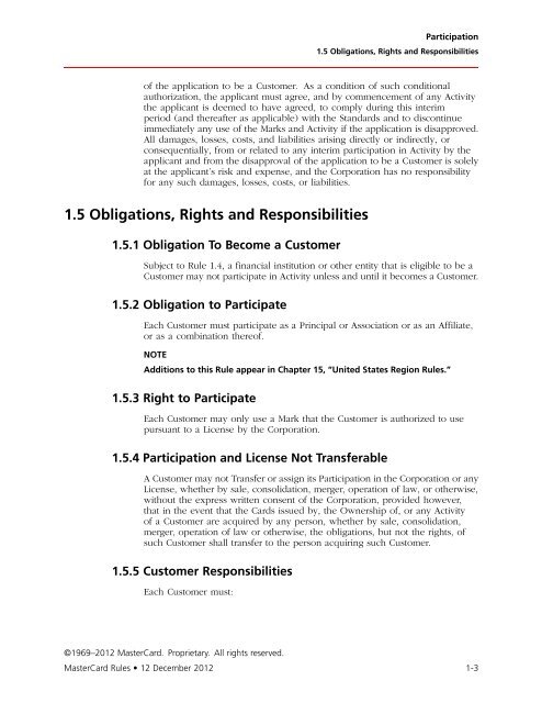 MasterCard Rules (PDF)