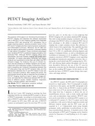 PET/CT Imaging Artifacts* - Journal of Nuclear Medicine Technology