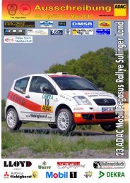 Korte beschrijving Rally Sprint 2010 Sulingen - YOUNGTIMER Trophy