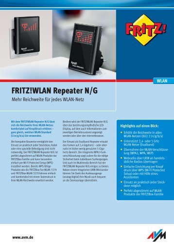 NEU Portrait WLAN Repeater N-G deutsch